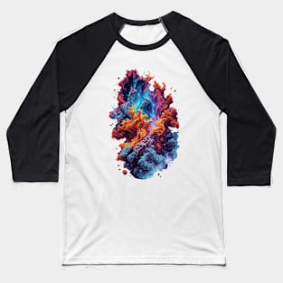 A Cosmic Ballet: Nebula's Elegance in Pillars of Creation - cosmic Baseball T-Shirt